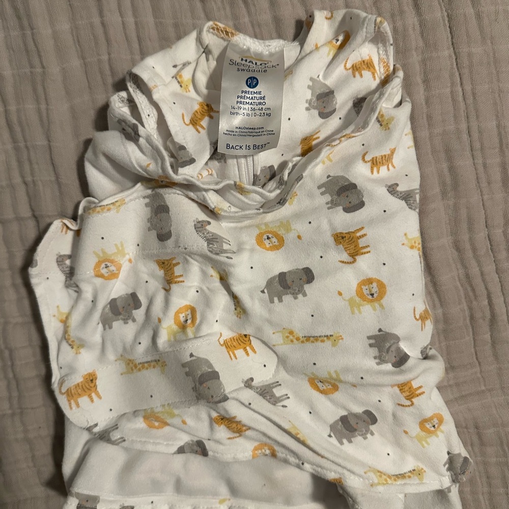 Animal Print Halo Swaddle